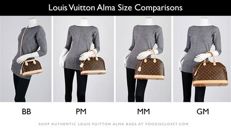 louis vuitton alma size guide|louis vuitton alma mm size.